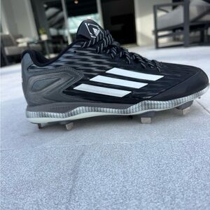 NEW Adidas Men’s Black and White Baseball Softball Litestrike PowerAlley  Cleats